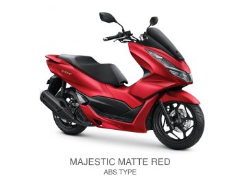 pcx 160 abs majestic matte red