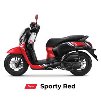 scoopy sporty red